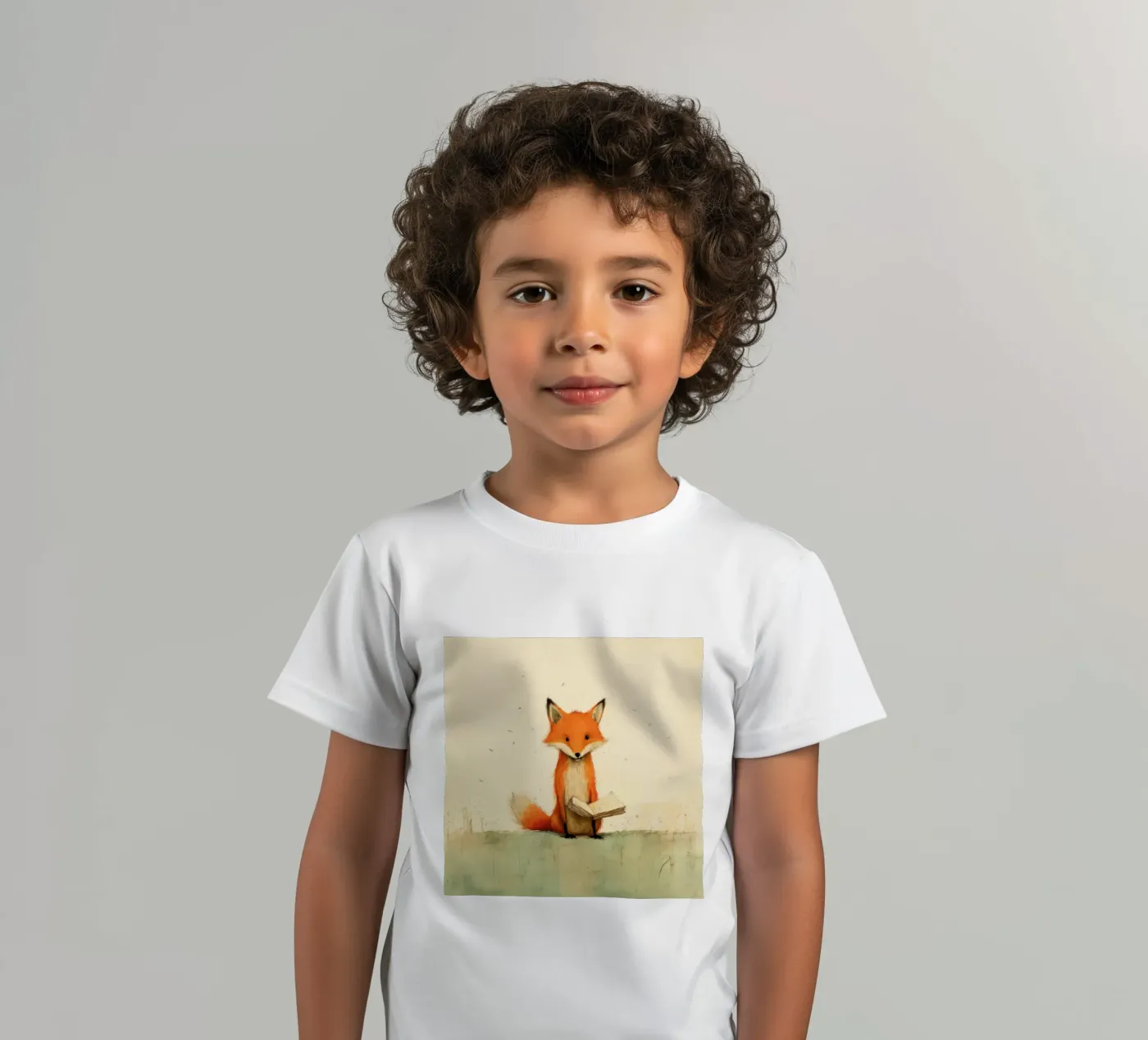Minimal Fox t-shirt bambini da Minimal Animal Art