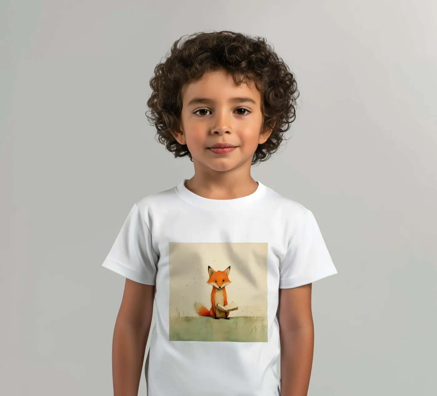 Minimal Fox t-shirt bambini da Minimal Animal Art