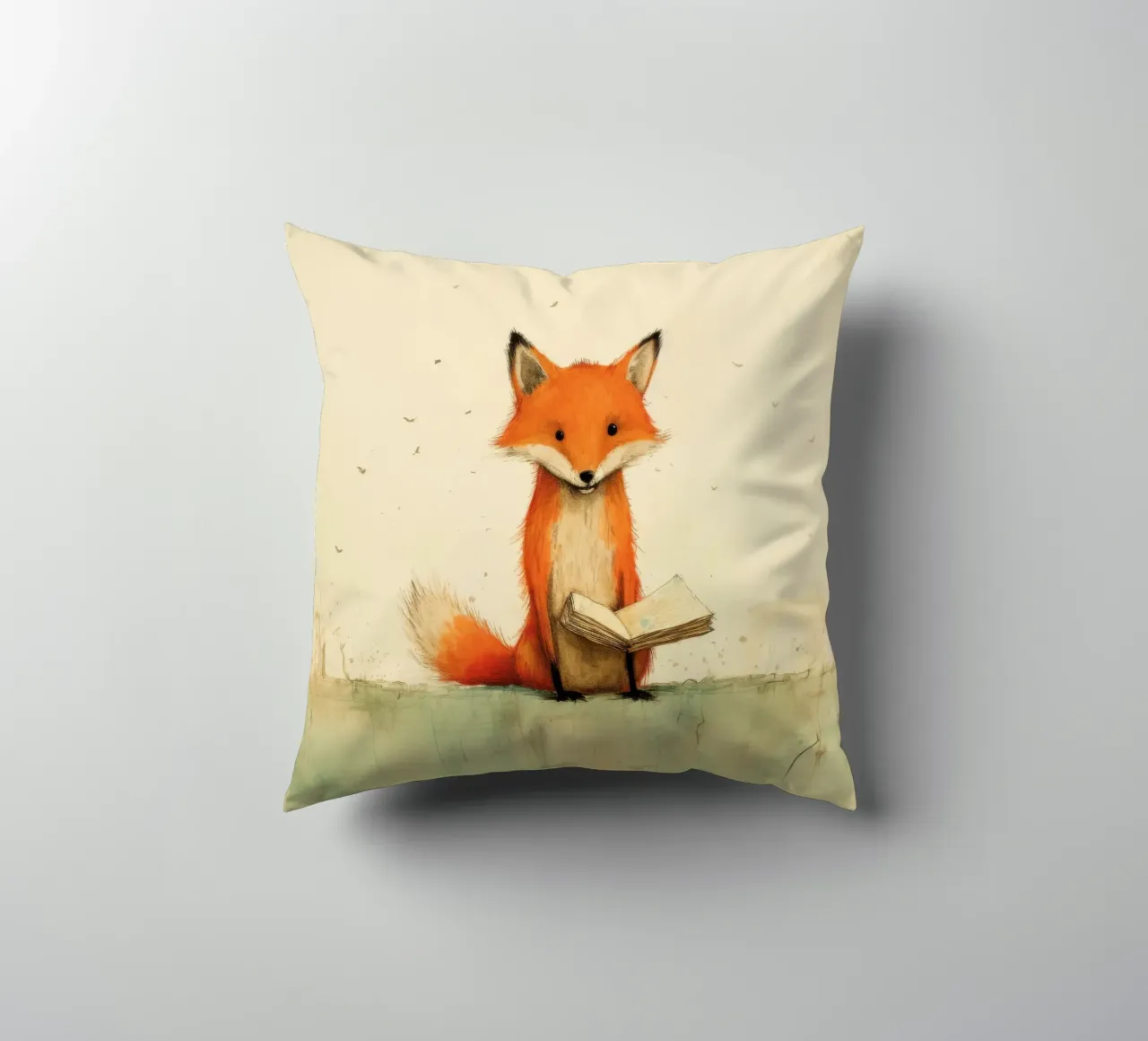 Volpe minima 3 cuscino da Minimal Animal Art