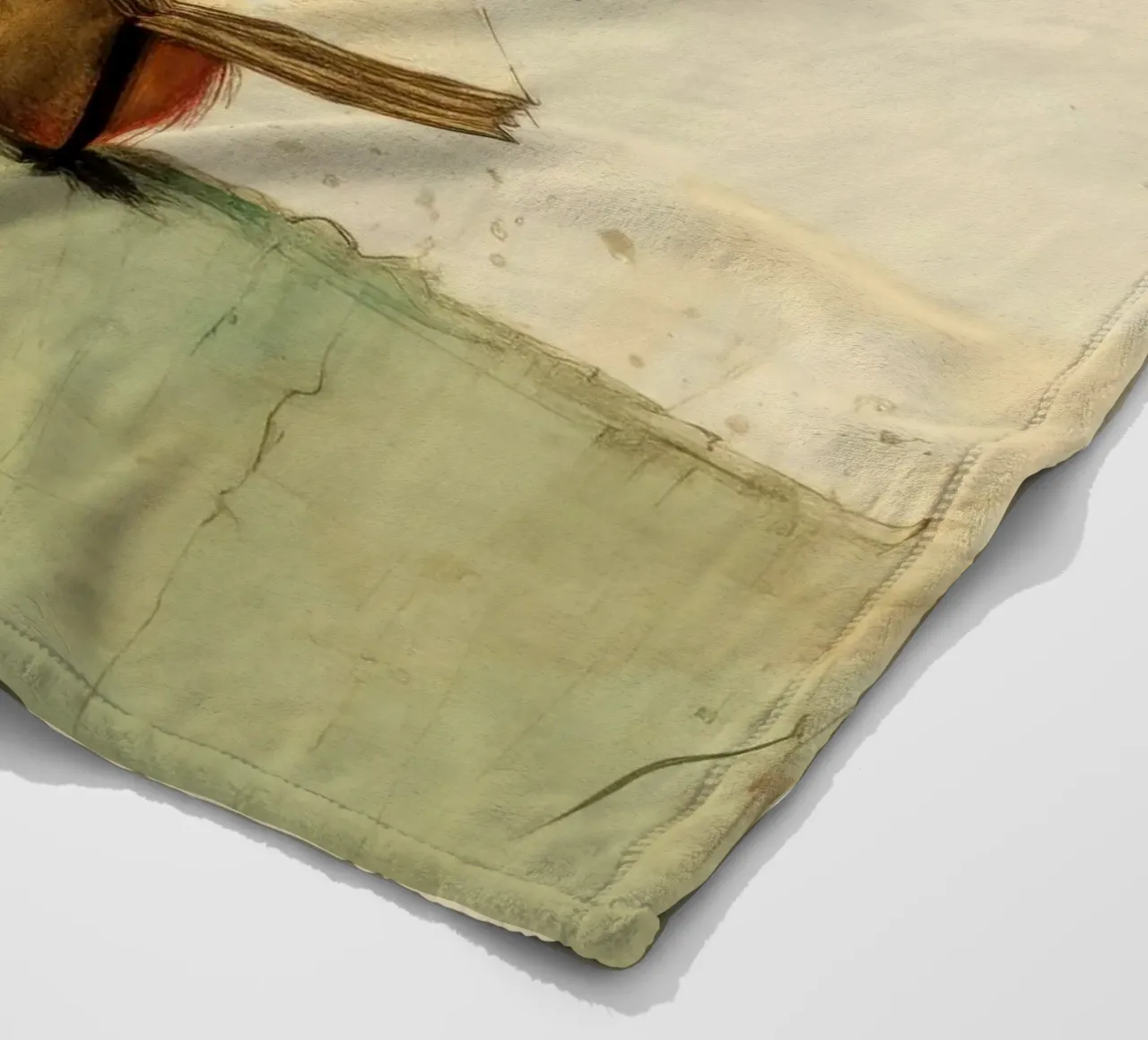 Volpe minima 3 coperta in pile da Minimal Animal Art