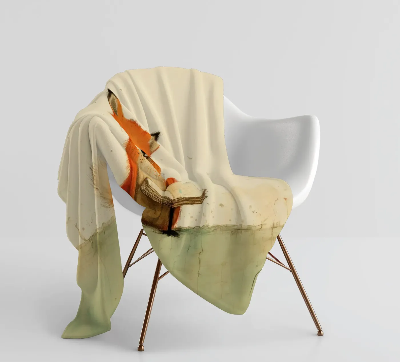 Minimal Fox coperta in pile da Minimal Animal Art