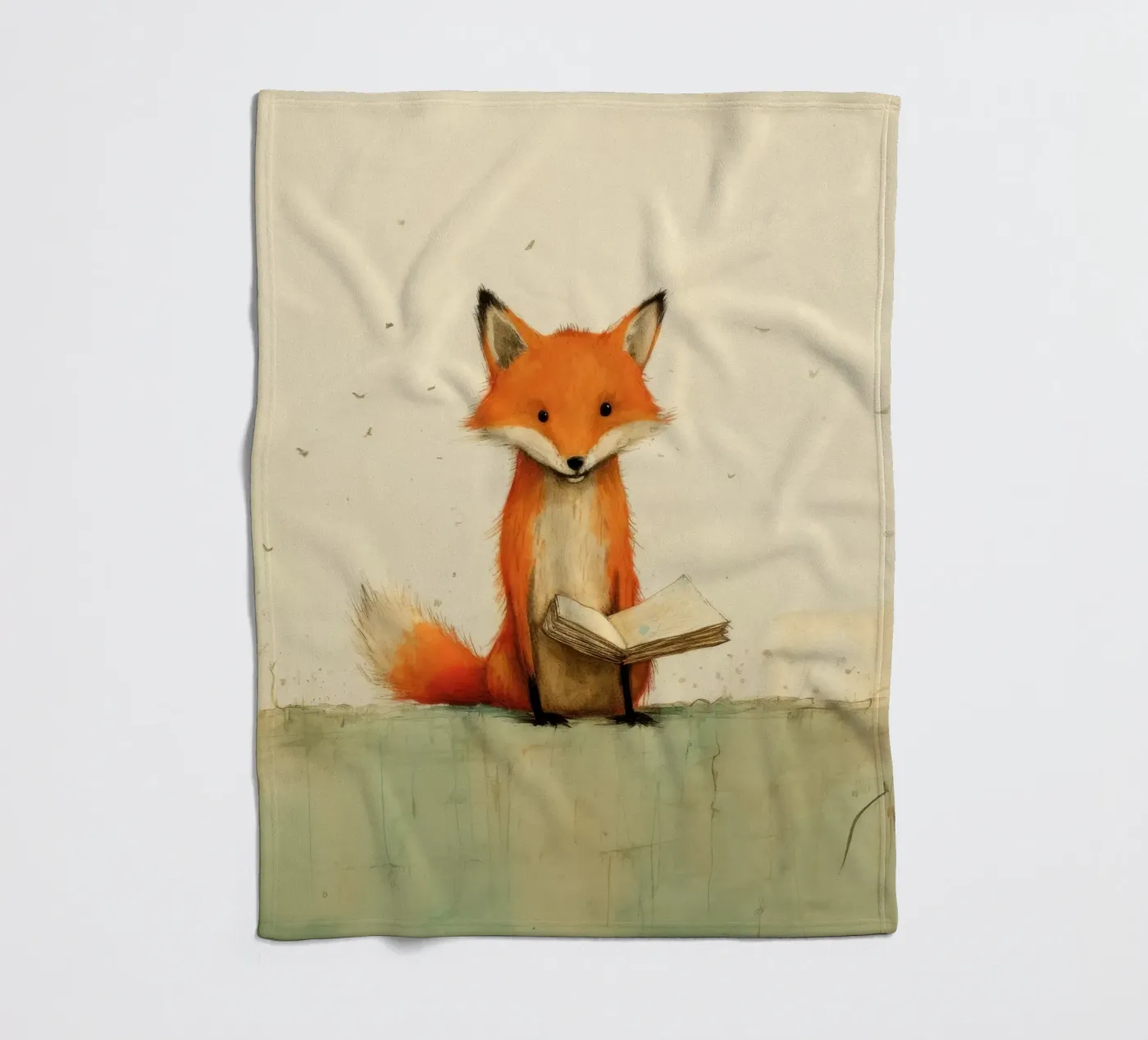 Minimal Fox coperta in pile da Minimal Animal Art