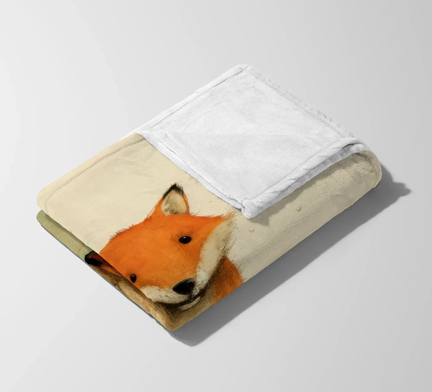 Minimal Fox coperta in pile da Minimal Animal Art