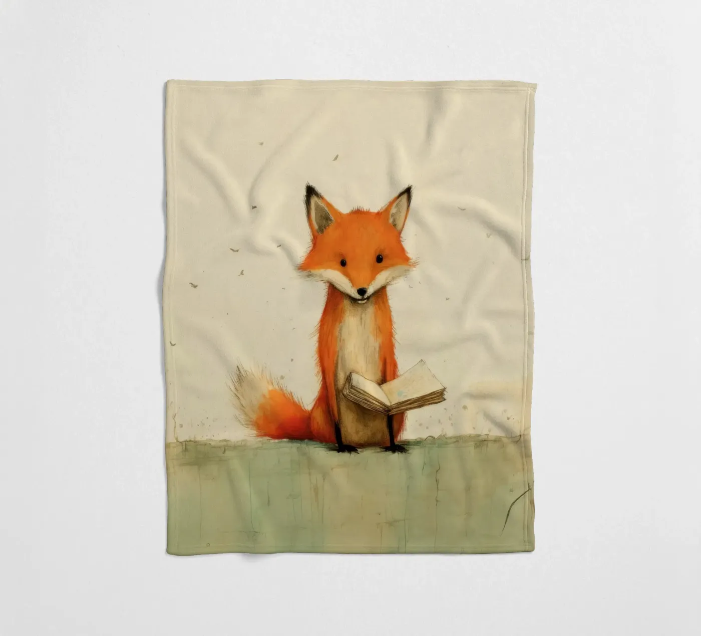Minimal Fox coperta in pile da Minimal Animal Art