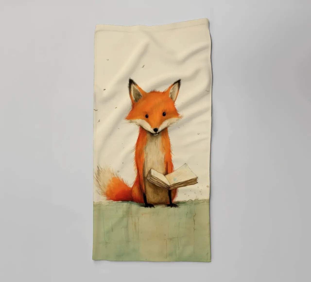 Volpe minima 3 asciugamano da bagno da Minimal Animal Art