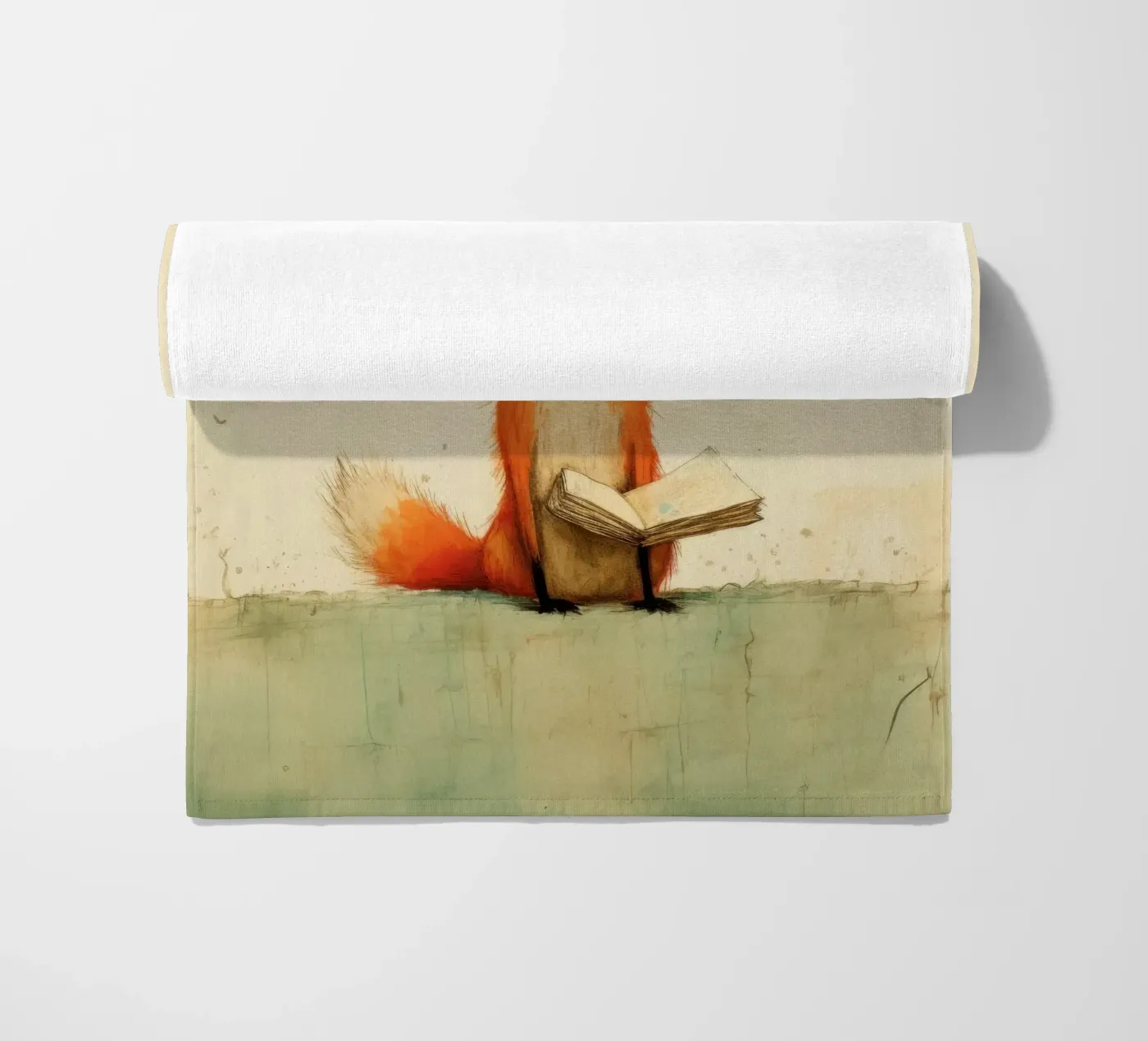 Minimo Fox telo mare da Minimal Animal Art