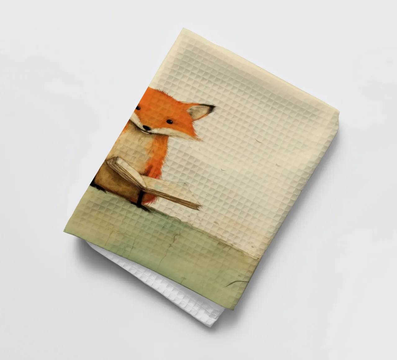Volpe minima 3 canovaccio da cucina da Minimal Animal Art