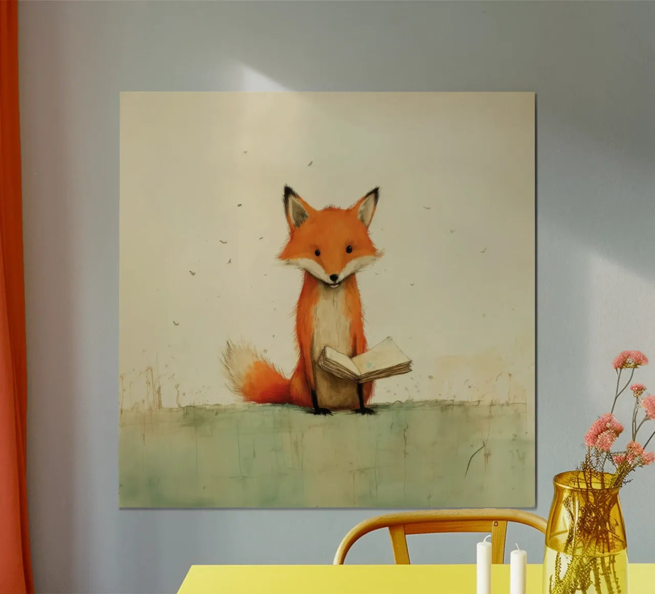 Volpe minima 3 poster da Minimal Animal Art