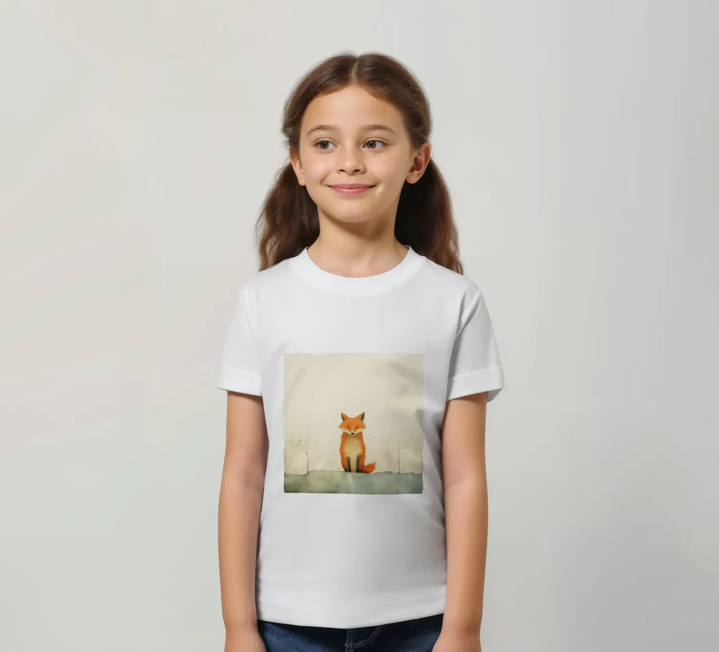 Minimo Fox t-shirt bambini da Minimal Animal Art