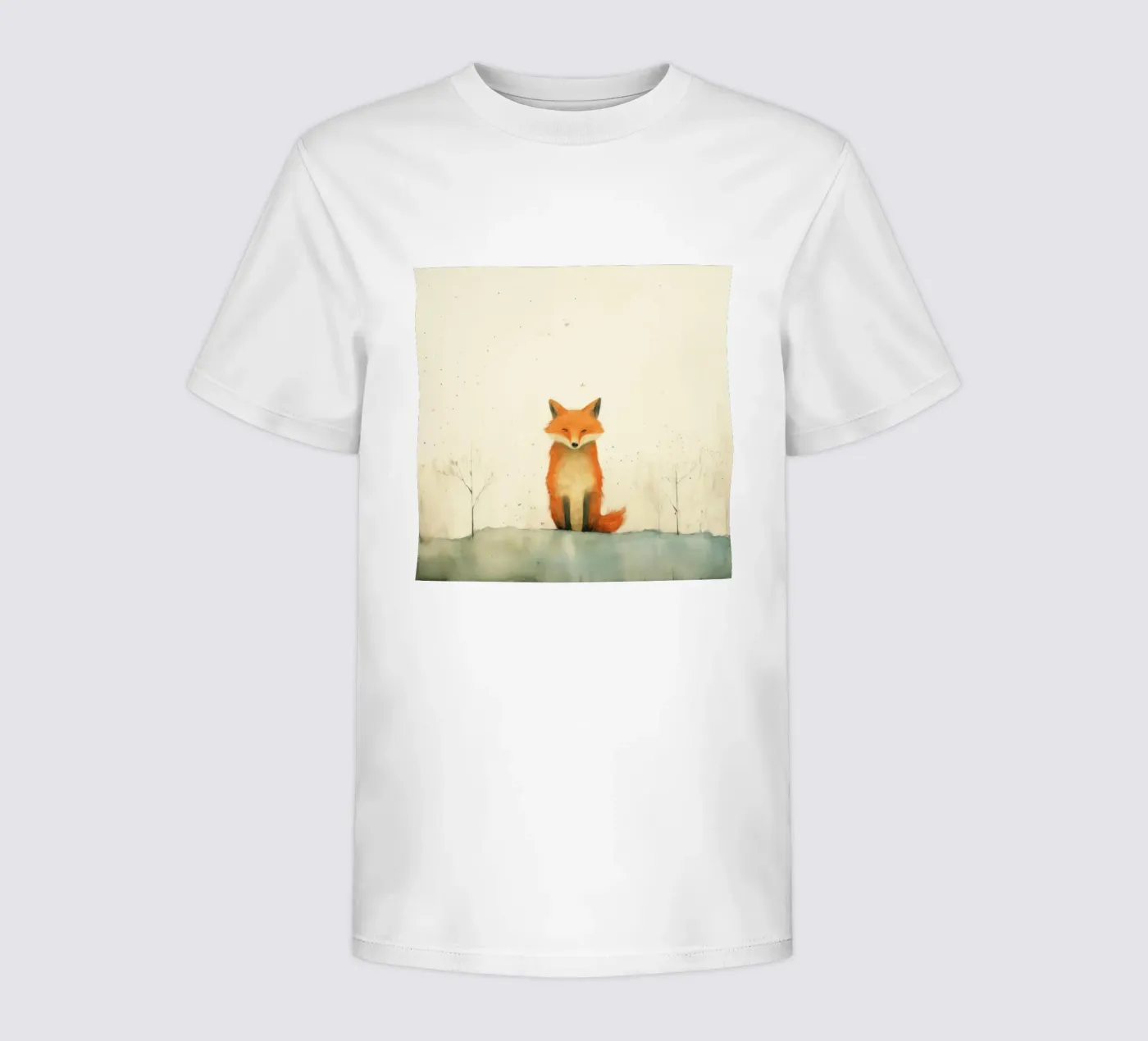 Minimo Fox t-shirt bambini da Minimal Animal Art
