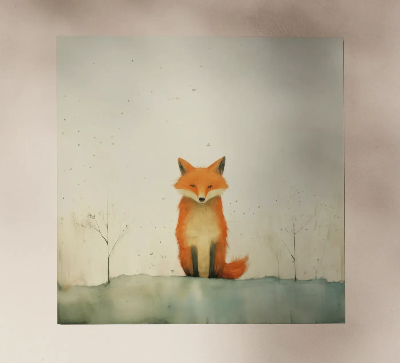 Minimo Fox pellicola backlit da Minimal Animal Art