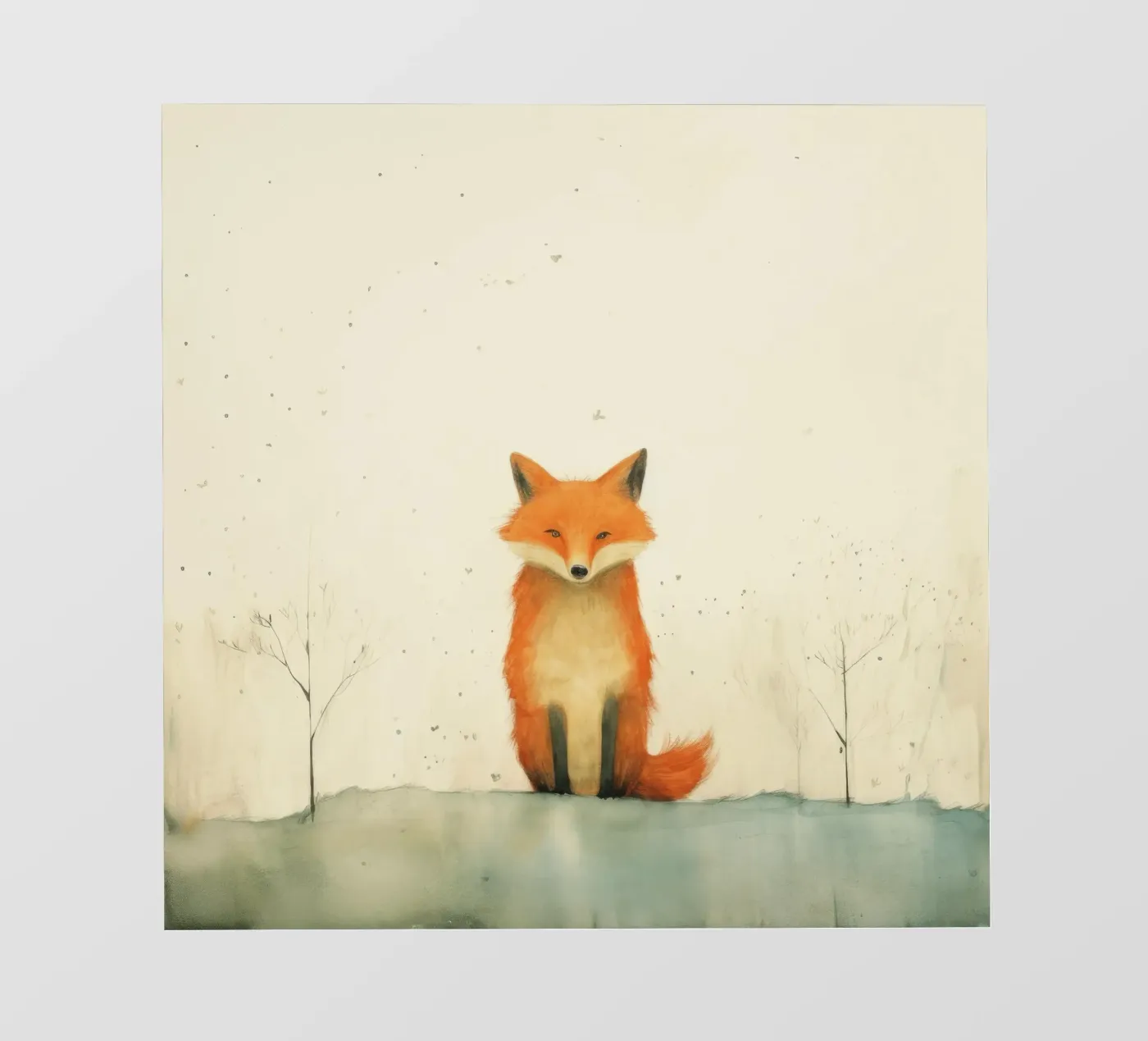 Minimo Fox pellicola backlit da Minimal Animal Art