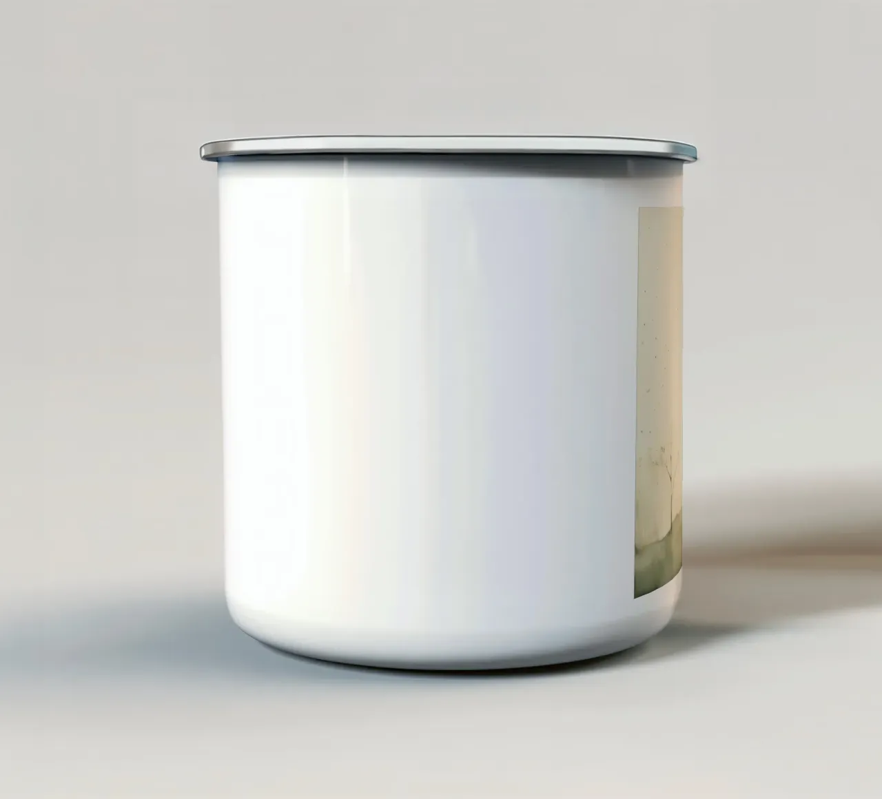 Minimal Fox 4 Emaille Tasse von Minimal Animal Art