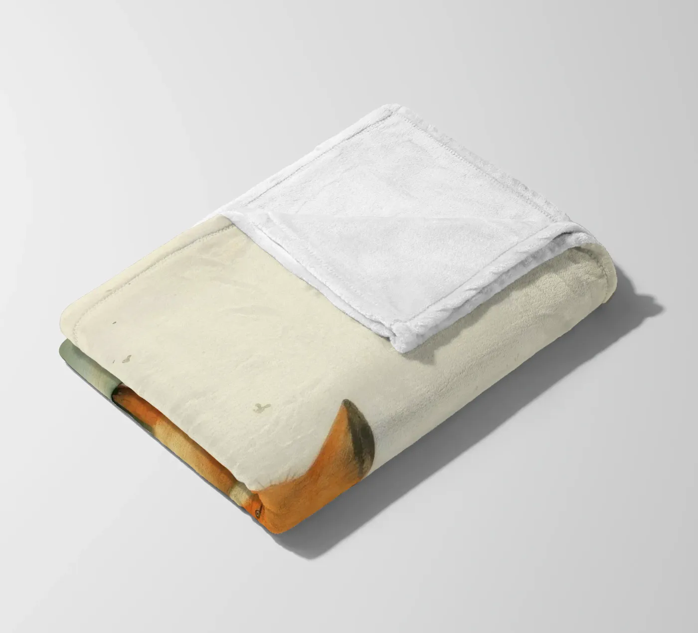 Minimal Fox Fleecedecke von Minimal Animal Art