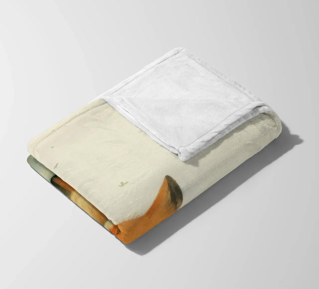 Volpe minima 4 coperta in pile da Minimal Animal Art