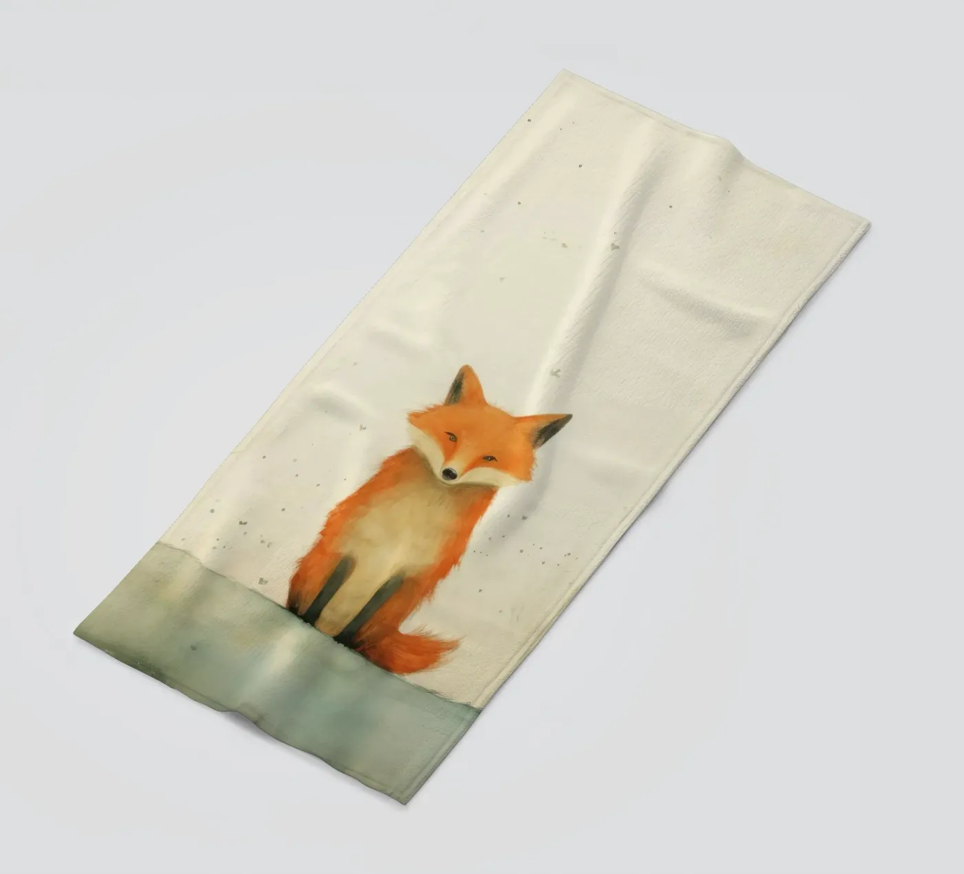 Minimo Fox telo mare da Minimal Animal Art