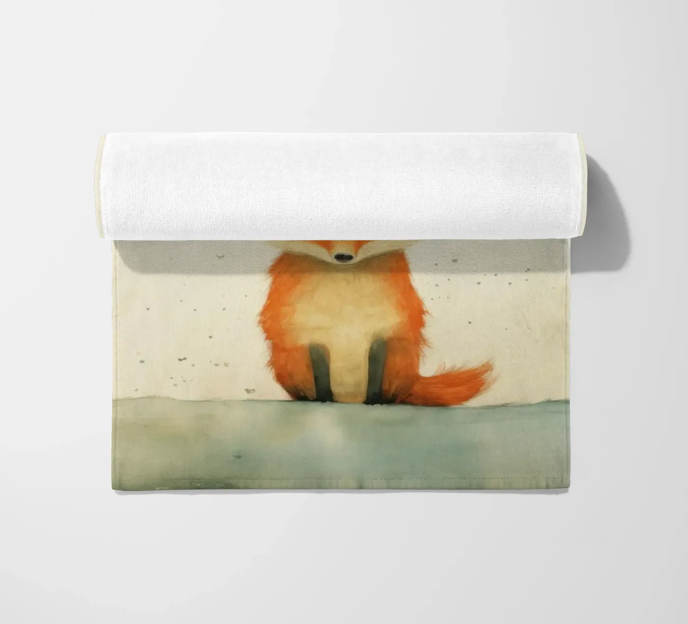 Minimo Fox telo mare da Minimal Animal Art