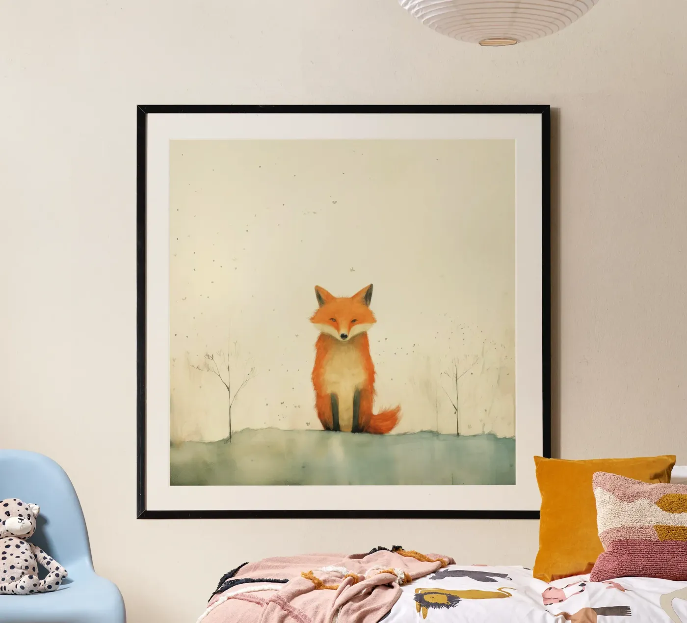 Minimo Fox poster da Minimal Animal Art