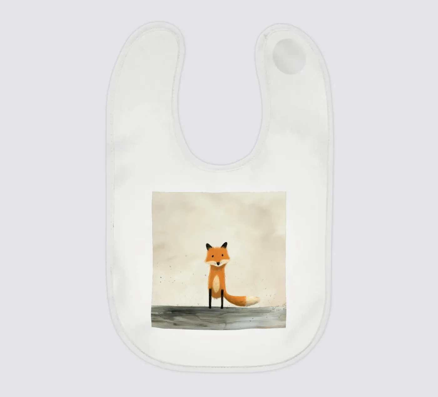 Minimal Fox Babylätzchen von Minimal Animal Art