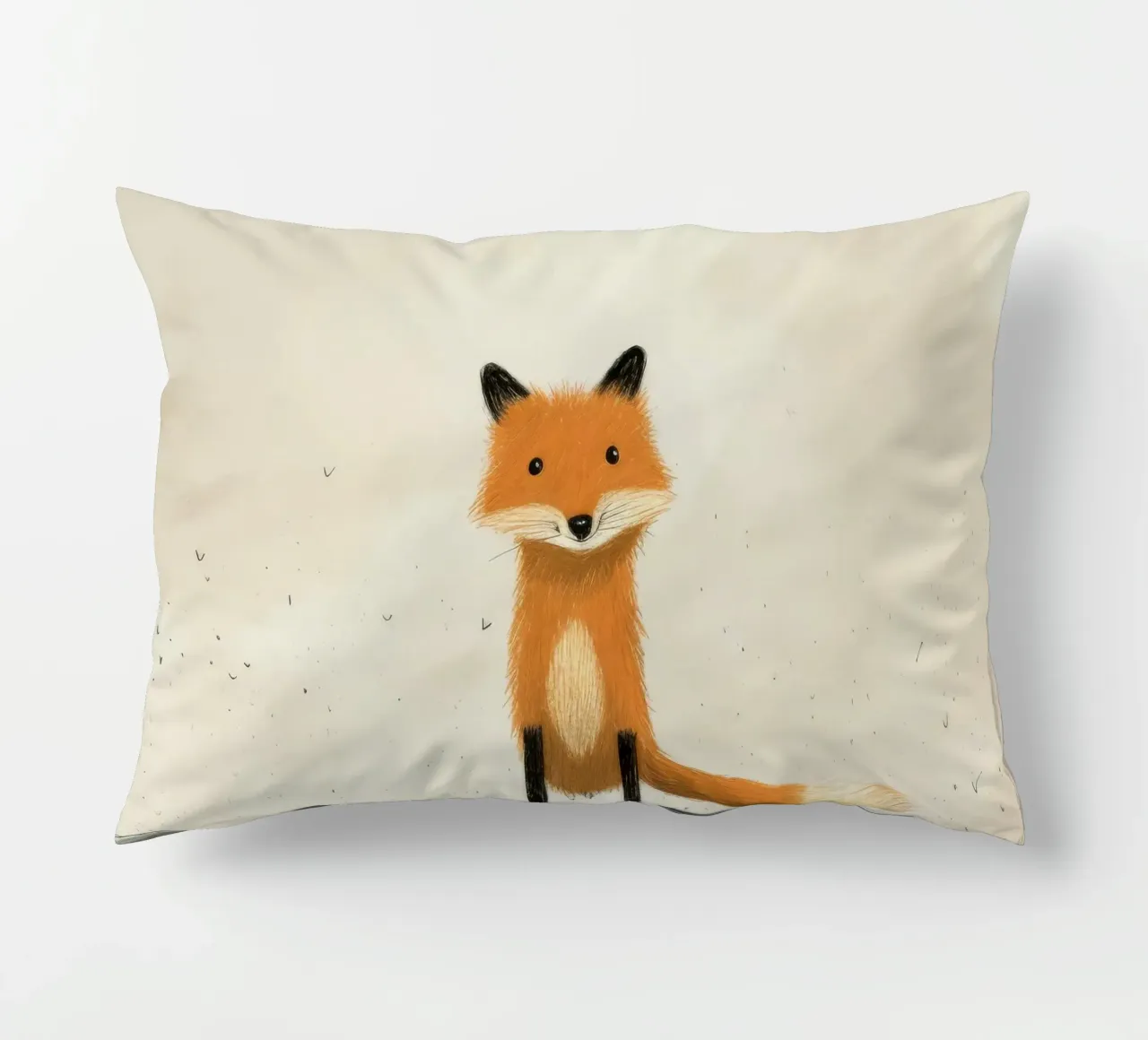 Volpe minima 1 cuscino da Minimal Animal Art