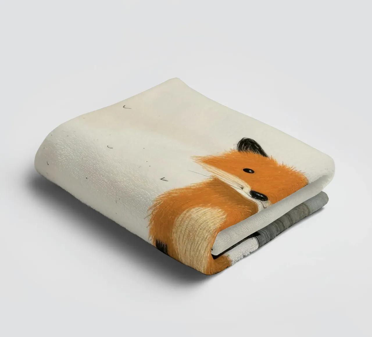 Volpe minima 1 asciugamano da bagno da Minimal Animal Art
