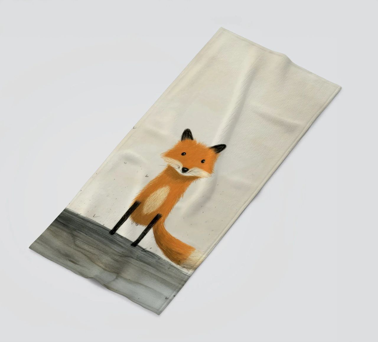 Volpe minima 1 telo mare da Minimal Animal Art