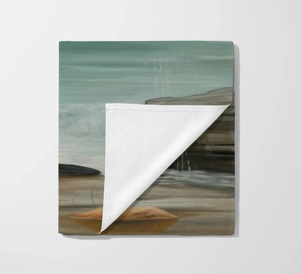 Sigillo di pelliccia minimale 2 telo mare da Minimal Animal Art