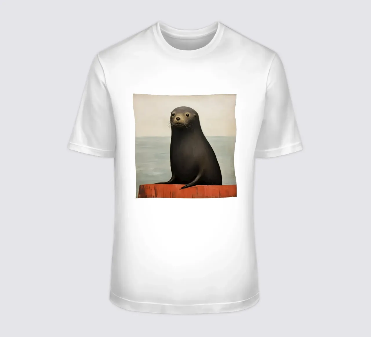 Sigillo di pelliccia minimo 3 t-shirt da Minimal Animal Art