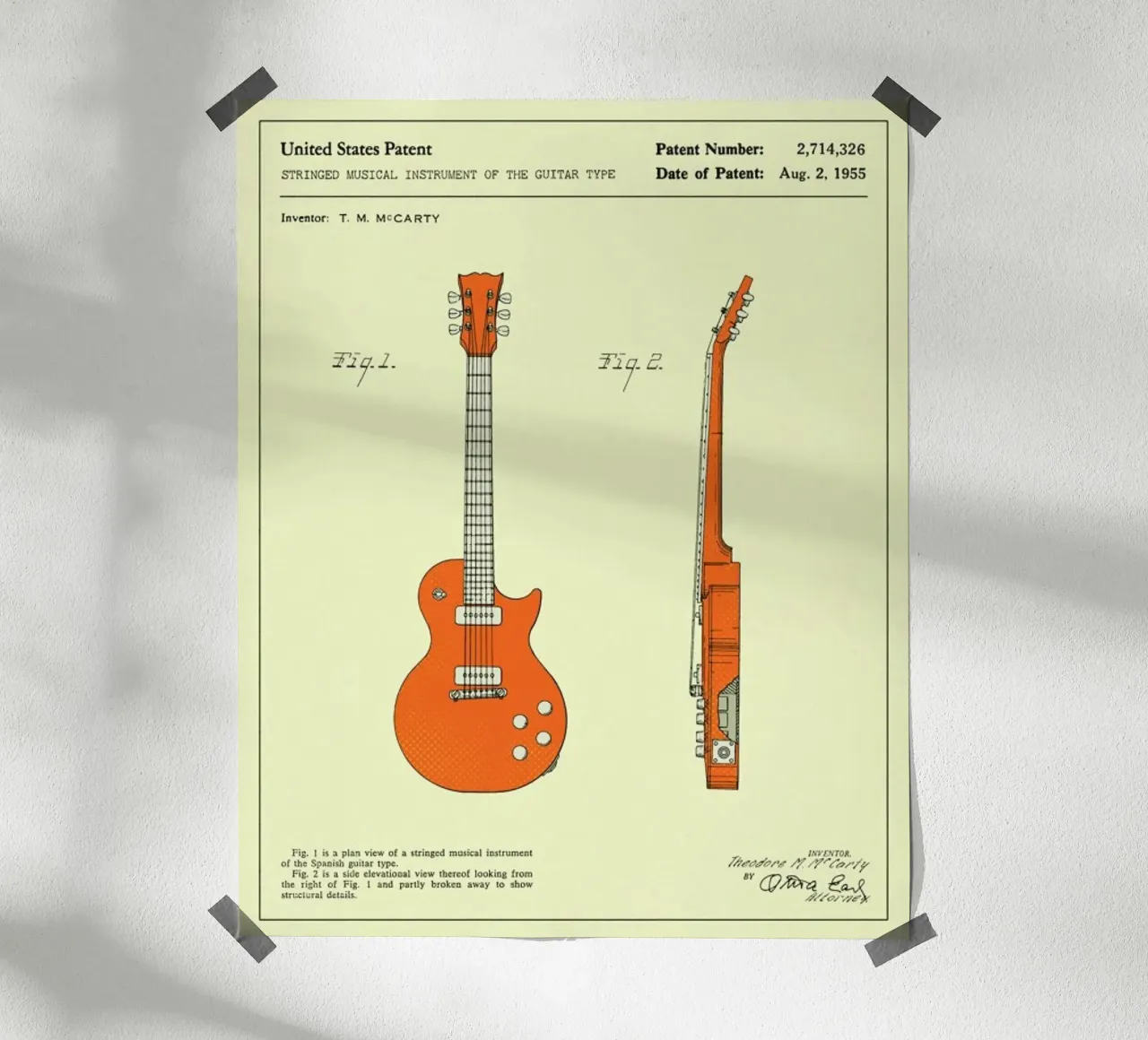 Brevetto di chitarra (1955) poster da Jazzberry Blue