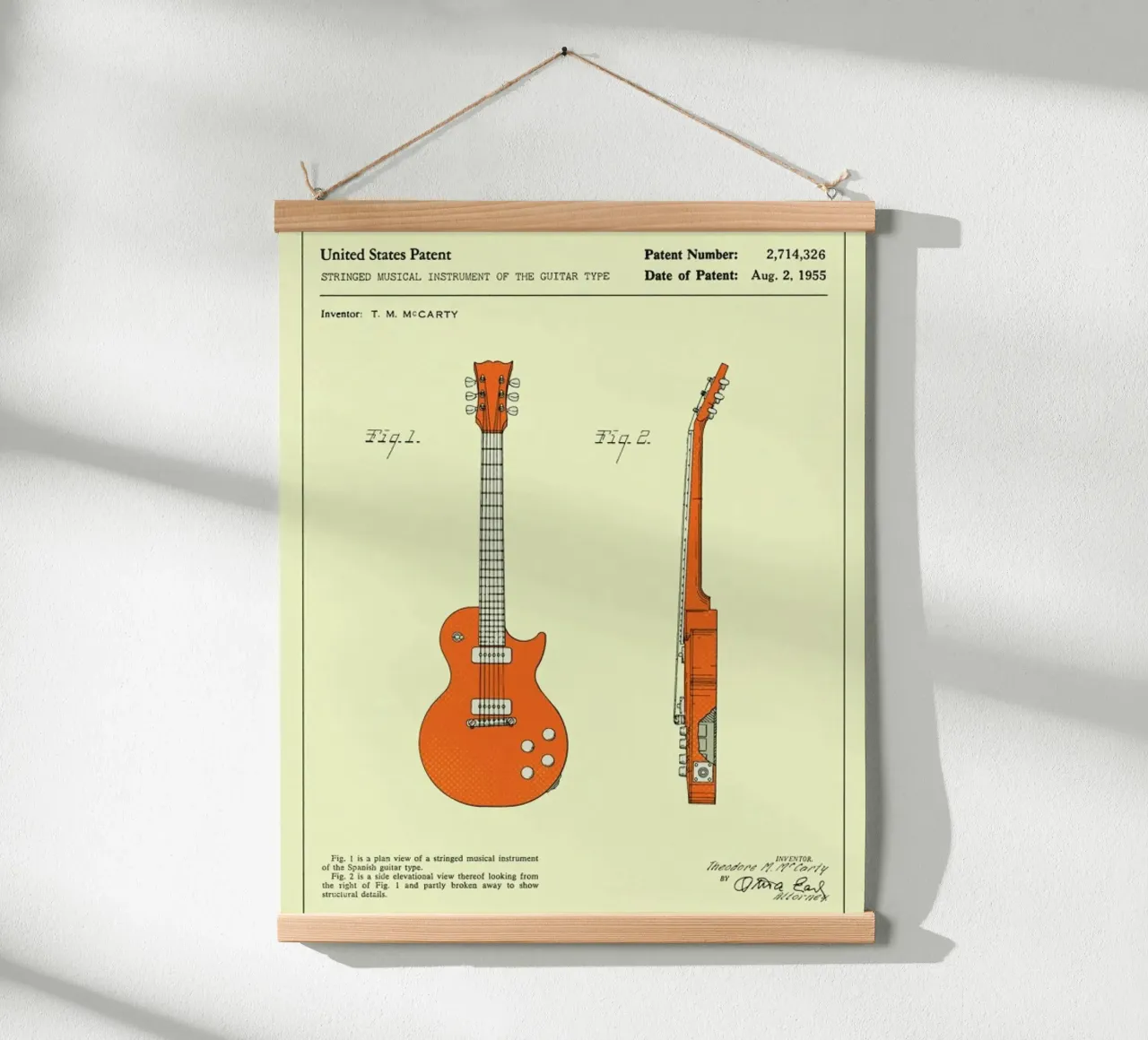 Brevetto di chitarra (1955) poster da Jazzberry Blue