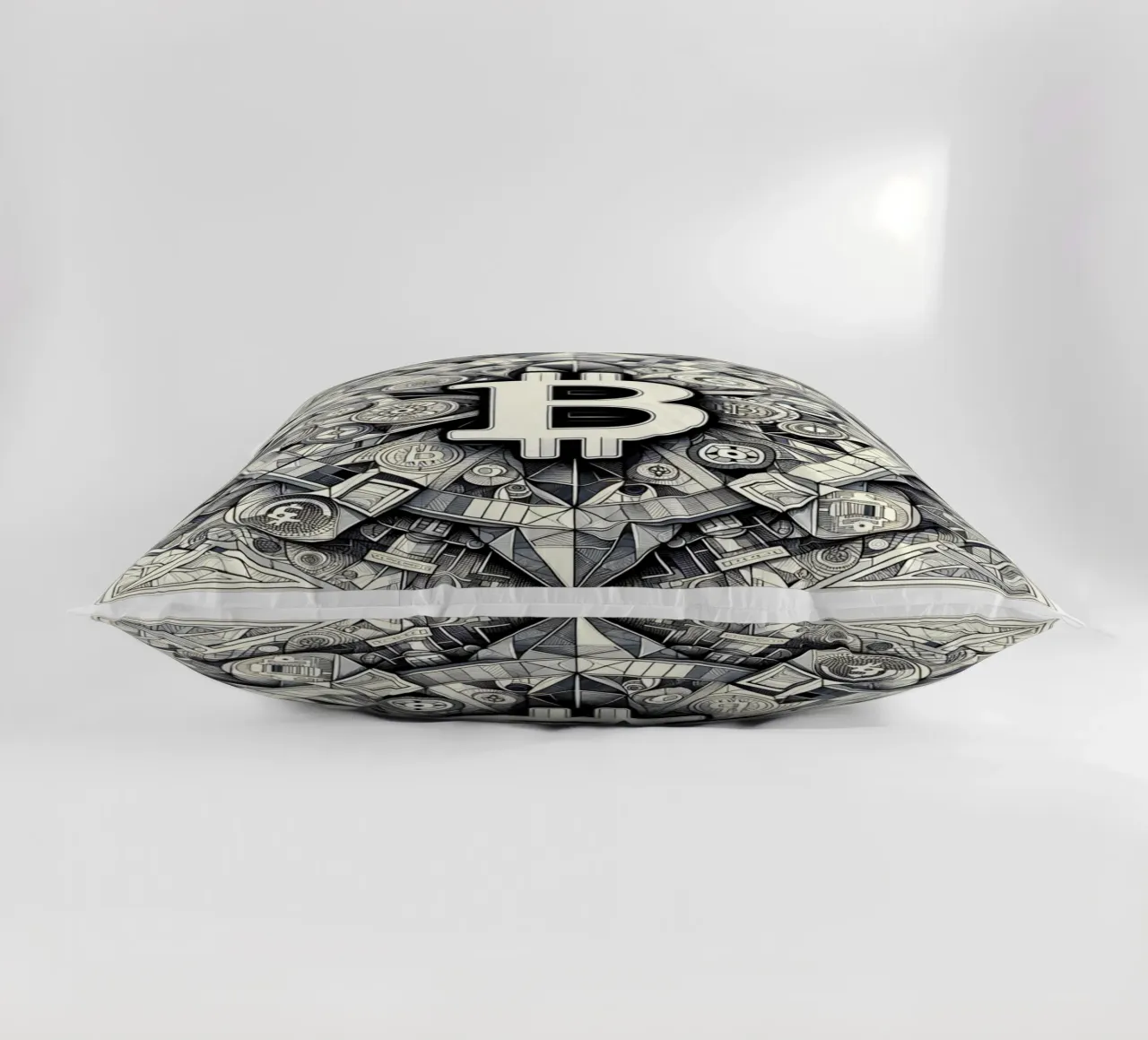 Bitcoin_what else? decorative cushion by Crypto_Jungle