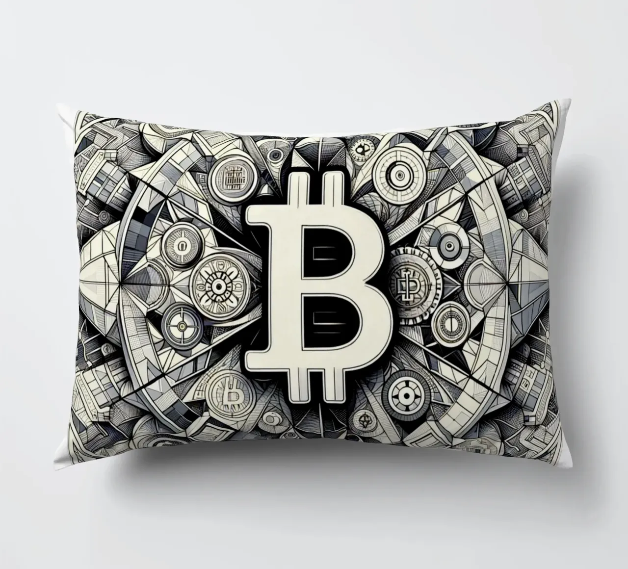 Bitcoin_what else? decorative cushion by Crypto_Jungle