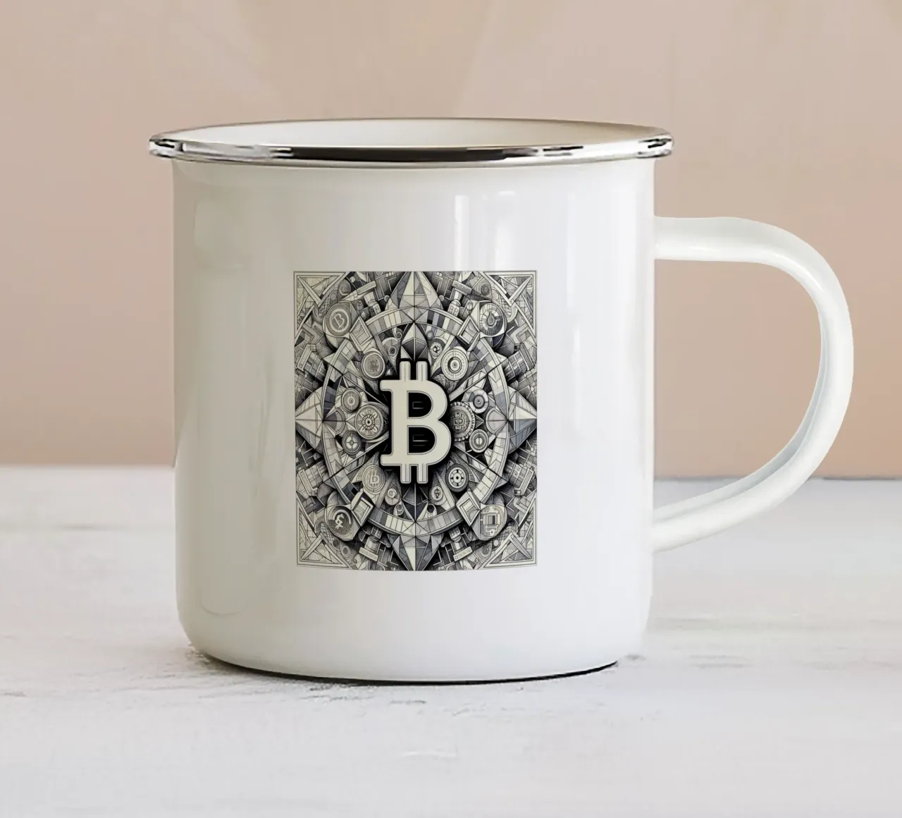 Bitcoin_what else? Emaille Tasse von Crypto_Jungle