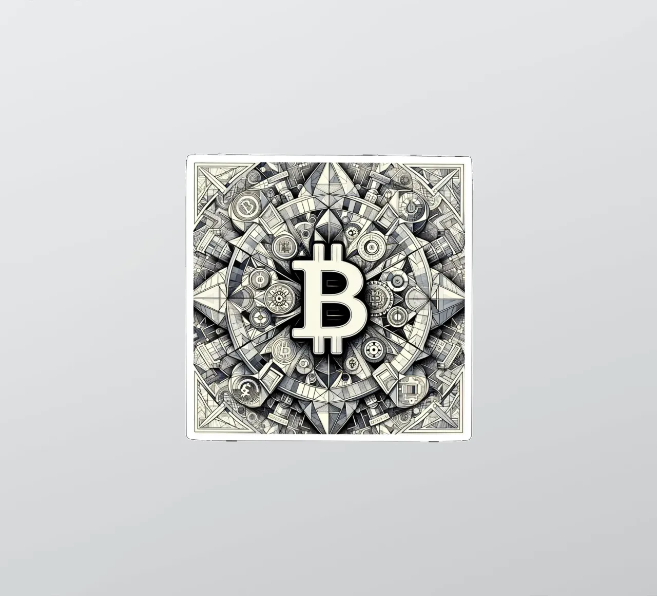 Bitcoin_what else? pegatina de Crypto_Jungle