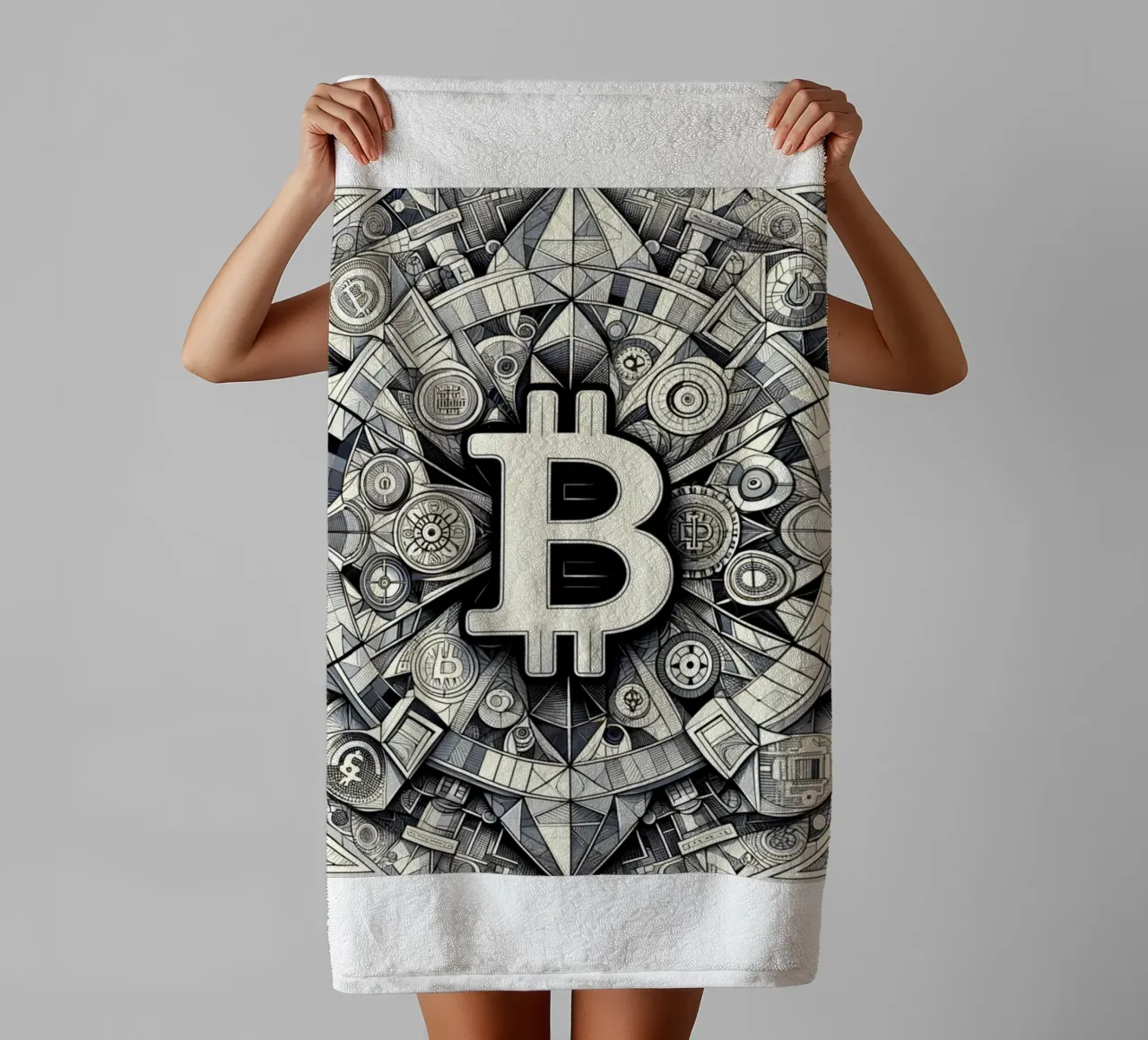 Bitcoin_what else? towel by Crypto_Jungle