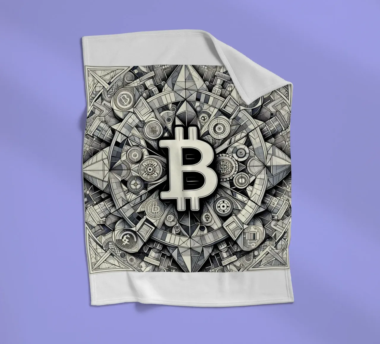 Bitcoin_what else? fleece blanket by Crypto_Jungle