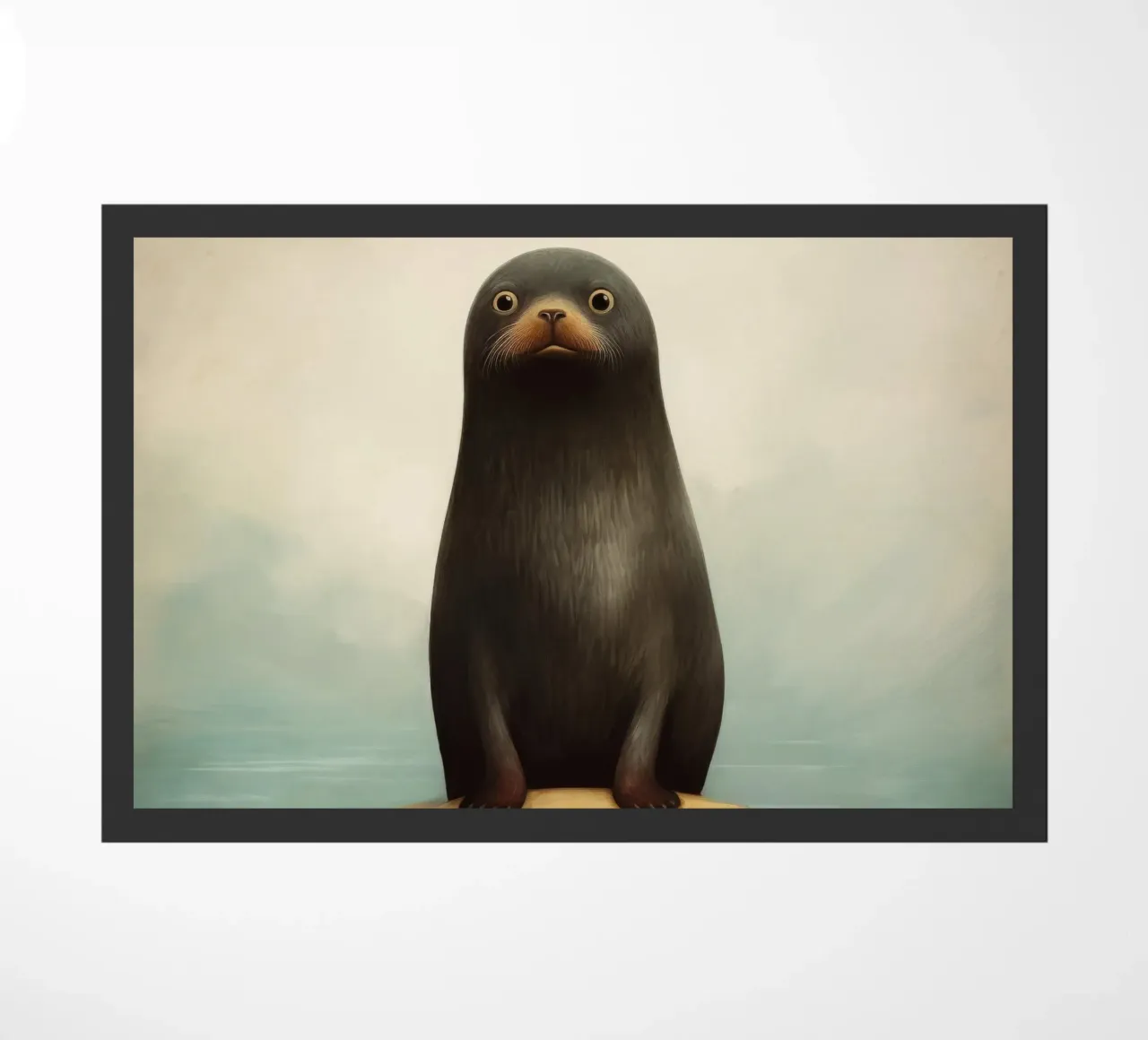 Sigillo di pelliccia minimo 4 zerbino da Minimal Animal Art