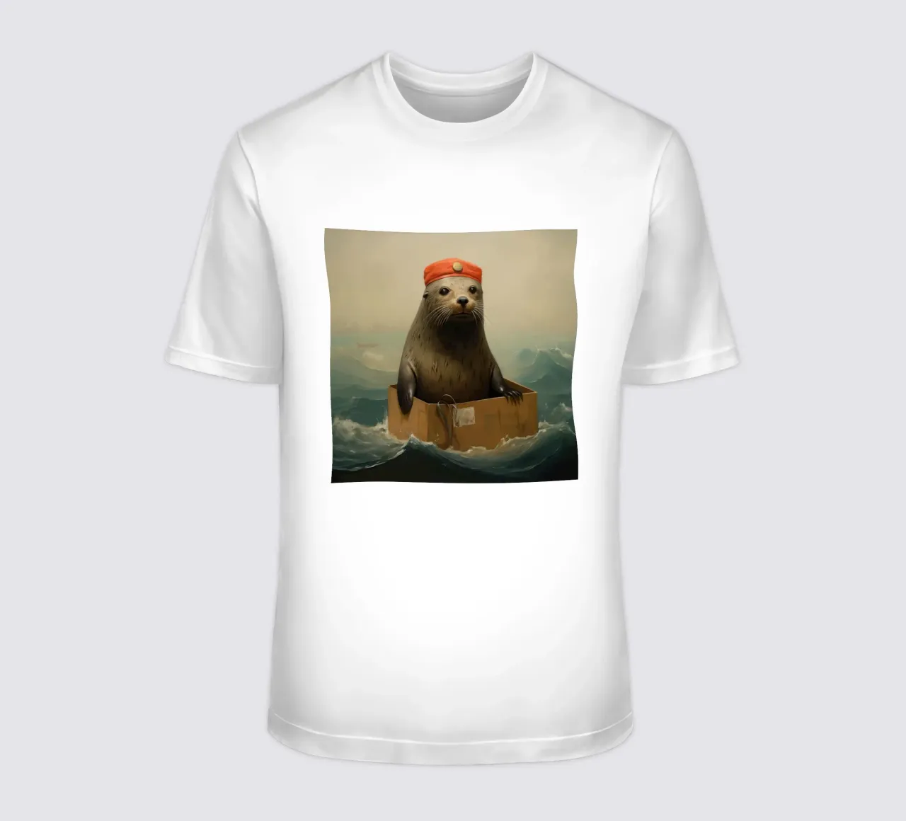 Sigillo di pelliccia minimo 1 t-shirt da Minimal Animal Art