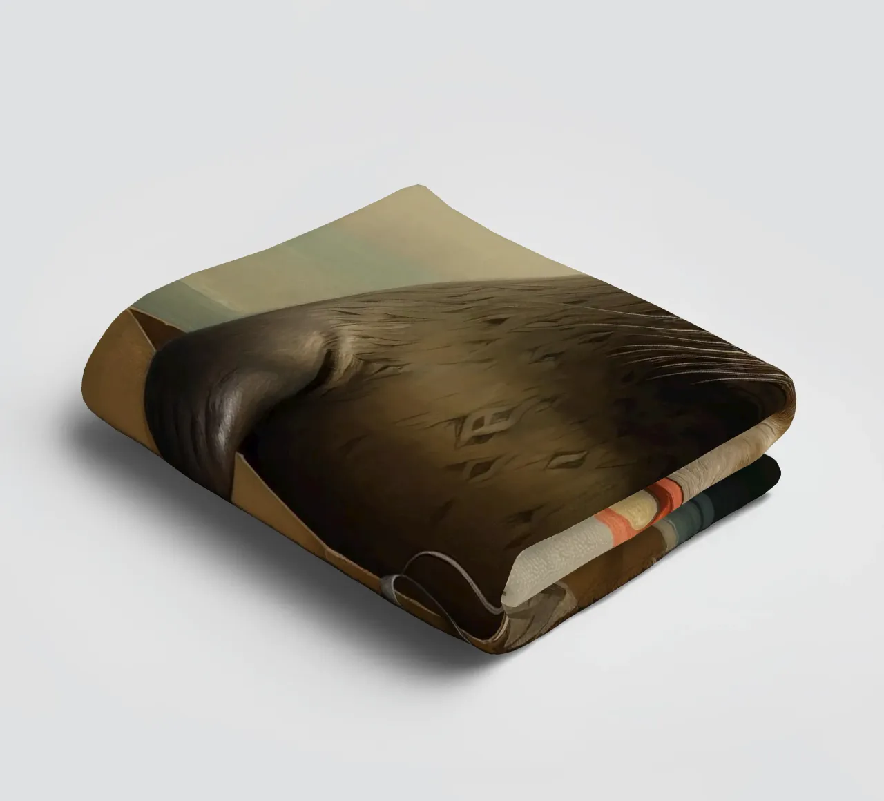 Sigillo di pelliccia minimo 1 asciugamano da bagno da Minimal Animal Art