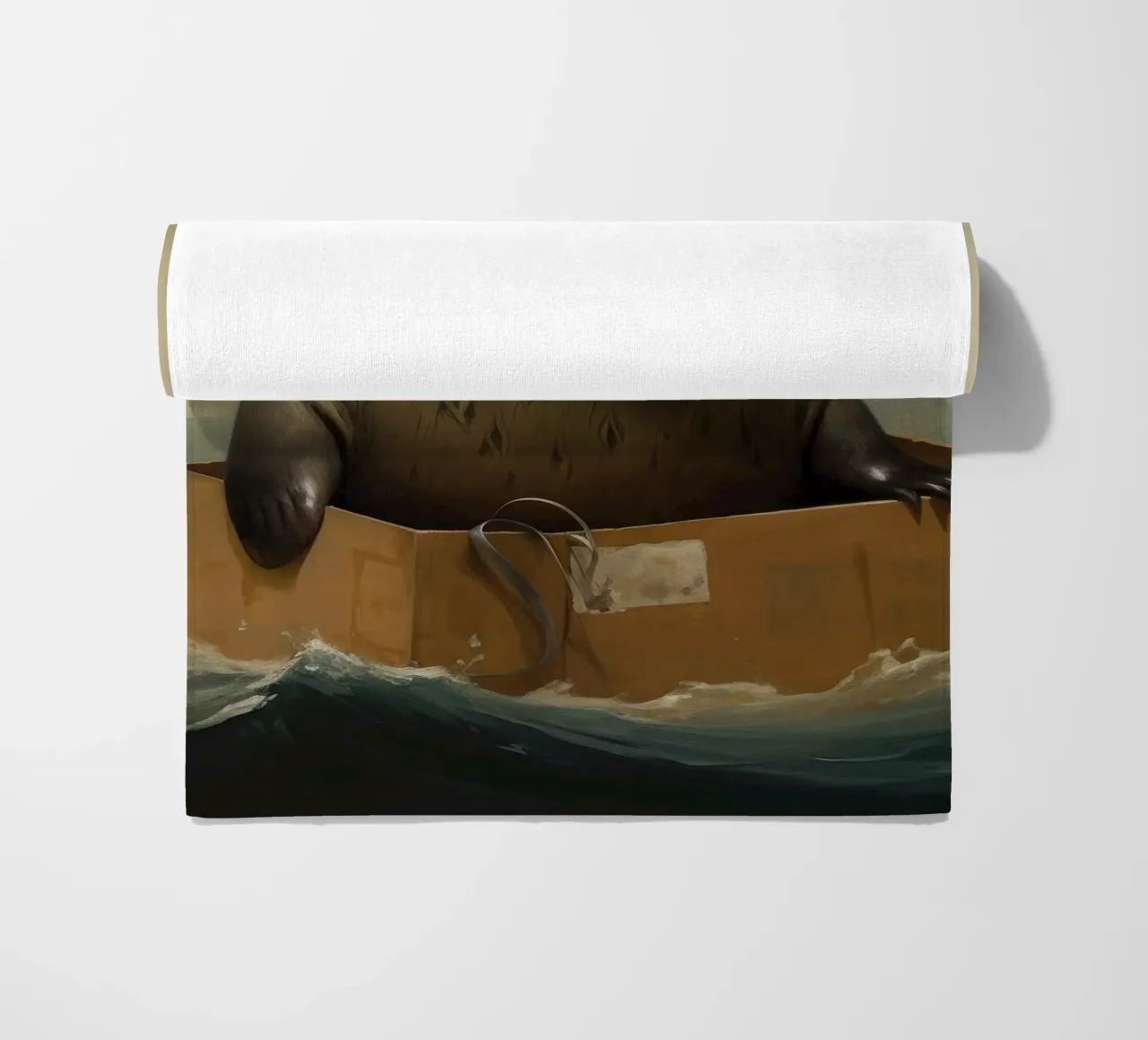 Sigillo di pelliccia minimo 1 telo mare da Minimal Animal Art
