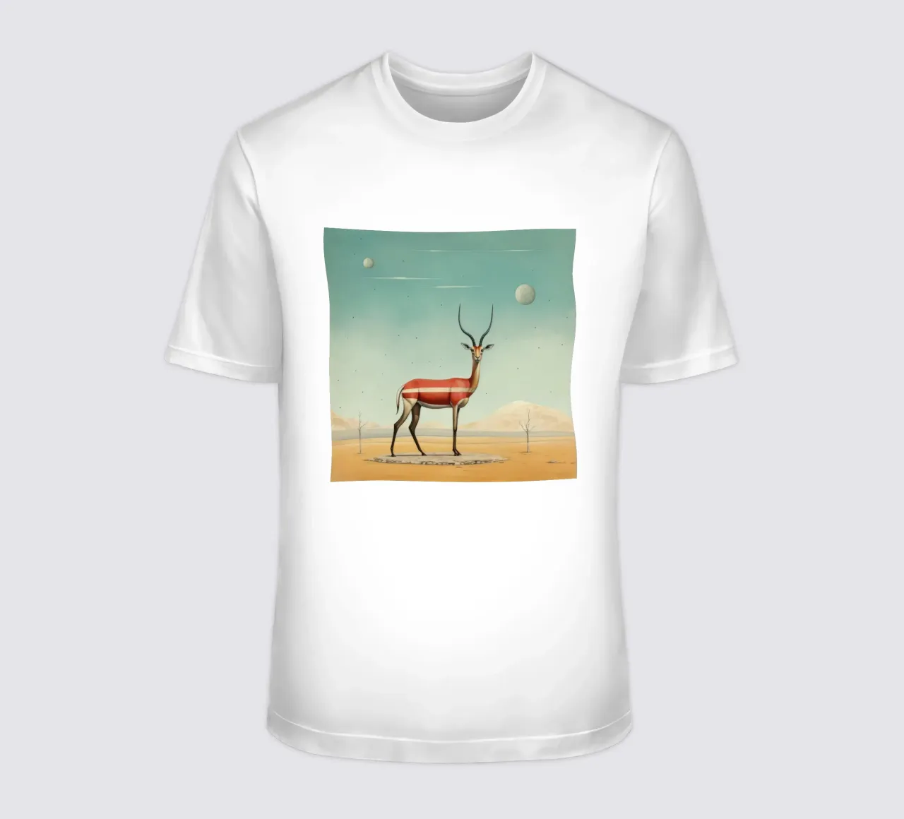 Gazzella minima 2 t-shirt da Minimal Animal Art