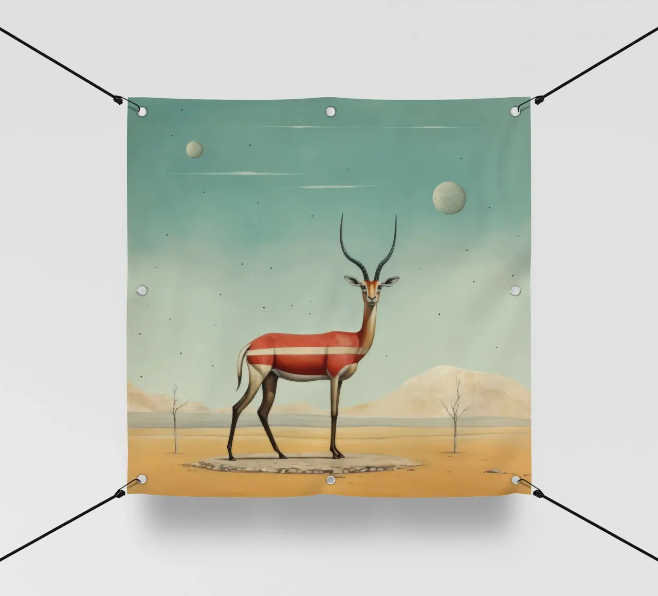 Gazzella minima 2 telo in pvc da Minimal Animal Art