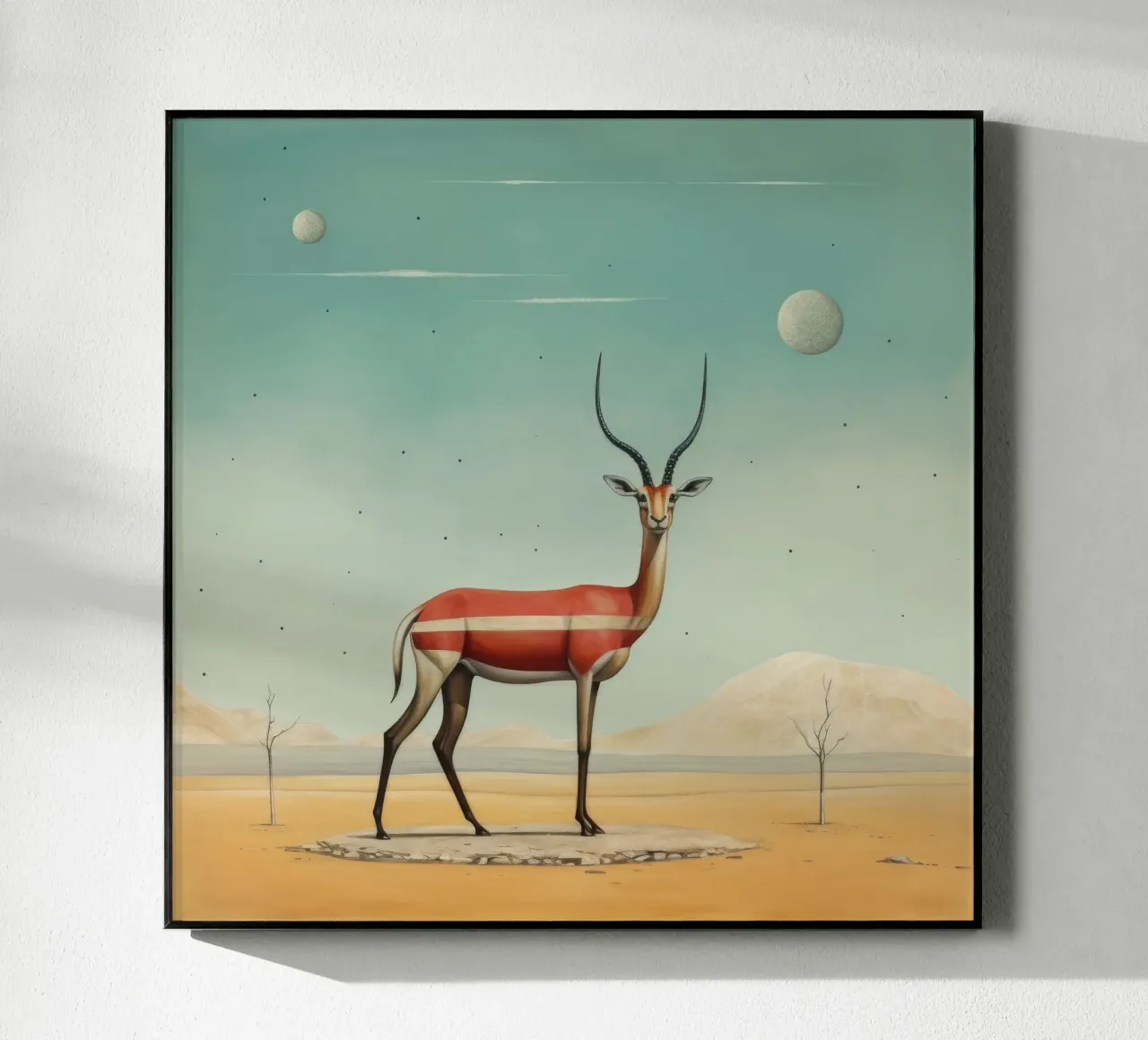 Minimal Gazelle 2 acrylic glass by Minimal Animal Art