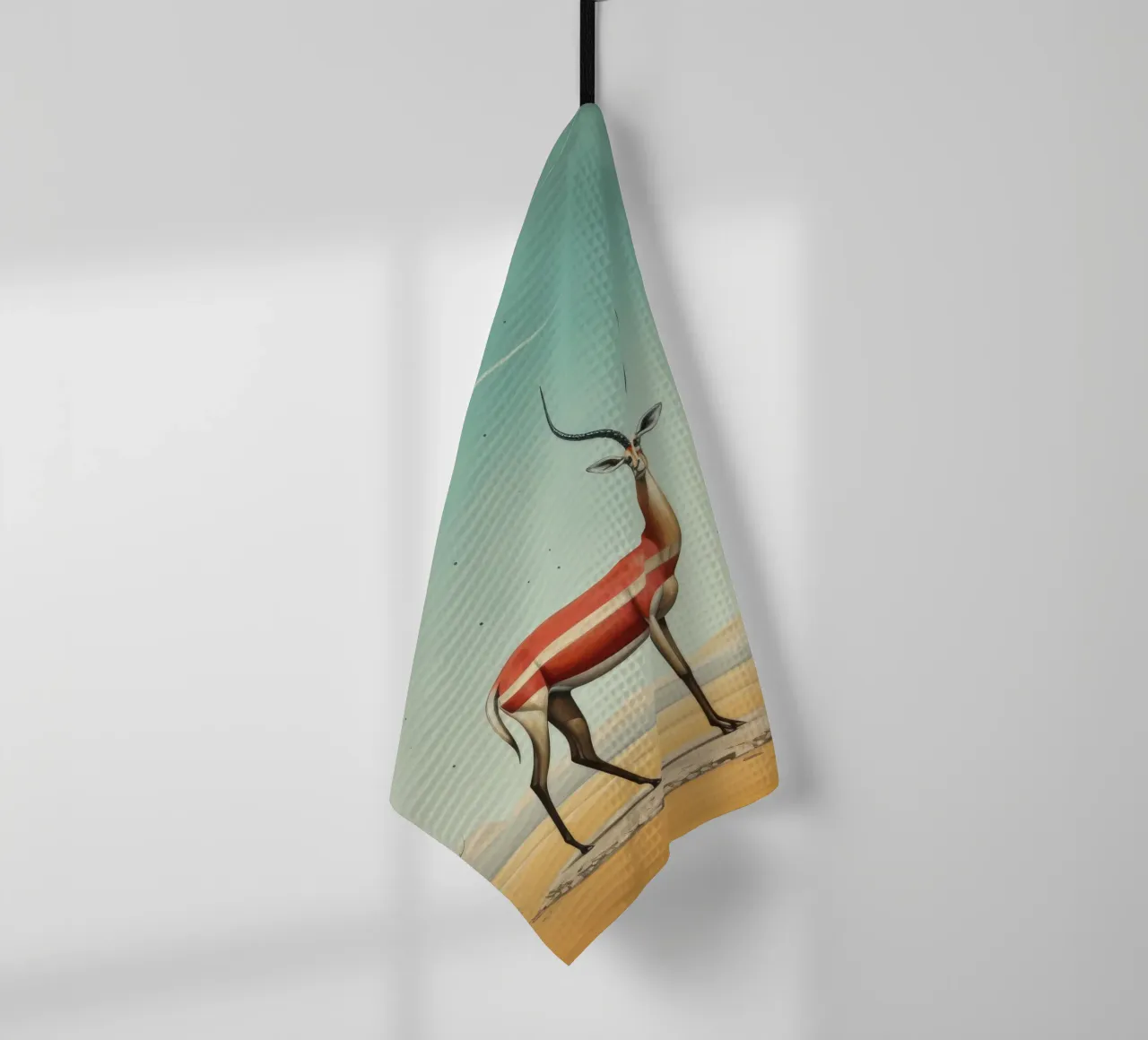 Gazzella minima 2 canovaccio da cucina da Minimal Animal Art