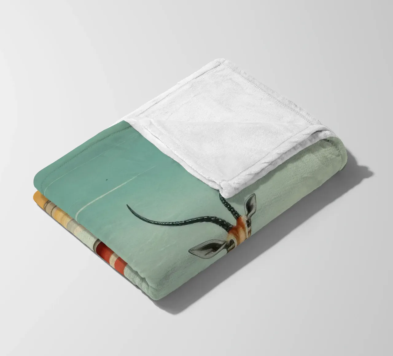 Gazzella minima 2 coperta in pile da Minimal Animal Art