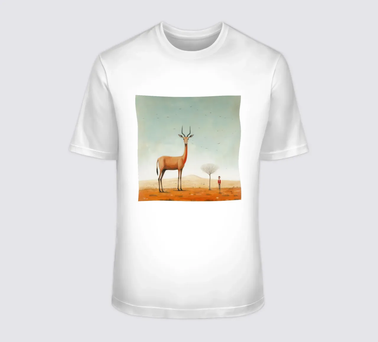 Gazzella minima 3 t-shirt da Minimal Animal Art
