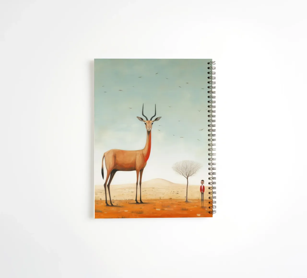 Gazelle 3 minimale carnet à spirale de Minimal Animal Art