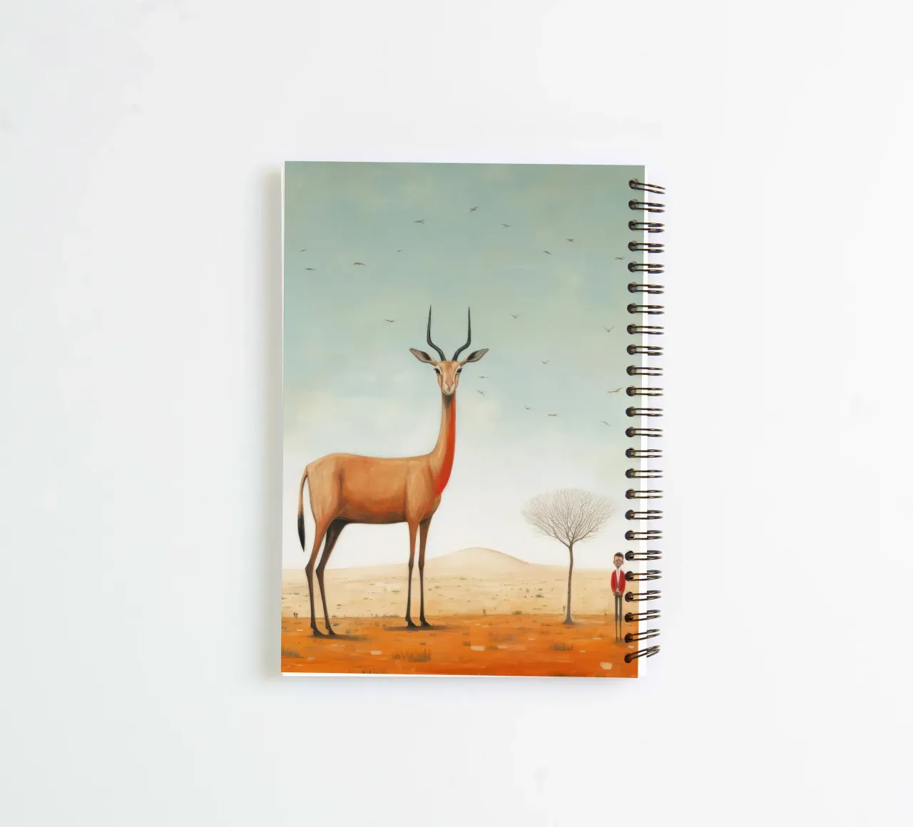 Gazelle 3 minimale carnet à spirale de Minimal Animal Art