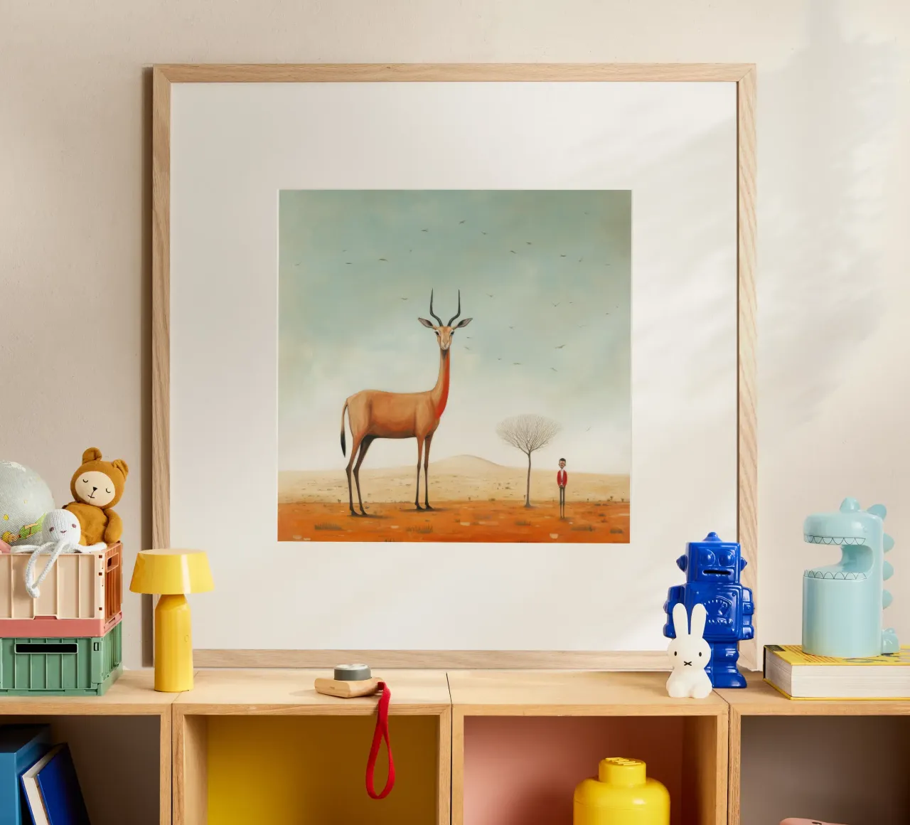 Gazzella minima 3 carta hahnemühle da Minimal Animal Art