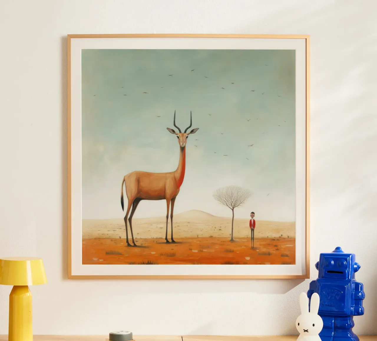 Gazzella minima 3 carta hahnemühle da Minimal Animal Art